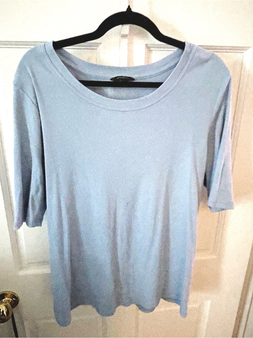 Banana Republic Light Blue Short Sleeve Crewneck Top